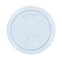 145mm Round Inspection Hatch Waterproof Cover IPX6 White 115mm Cut Out