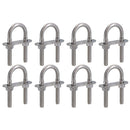 M8 28mm x 75mm U-Bolts / N-Bolts Stainless Steel Marine Grade Boat Trailer