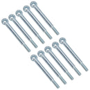 M6 80mm Eye Bolt Single Bolt Zinc Plated Threaded Rings DIN444 Catenary Wire