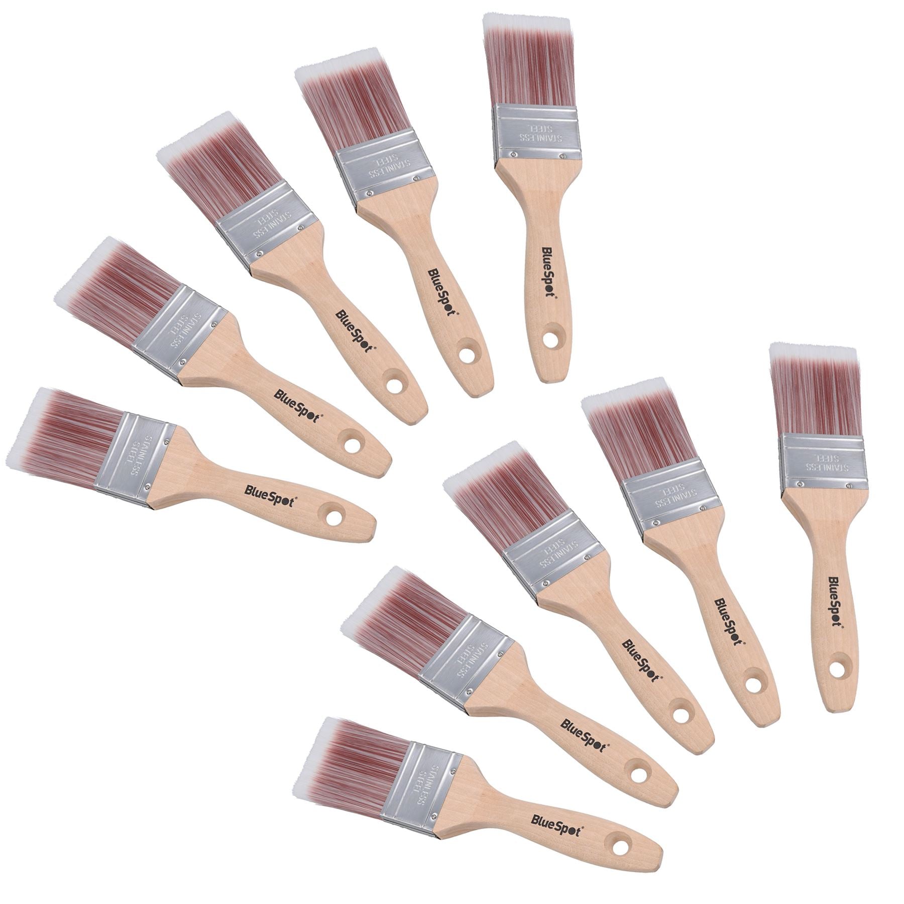 2” (50mm) Synthetic Paint Brush Painting + Decorating Brushes With Wooden Handle