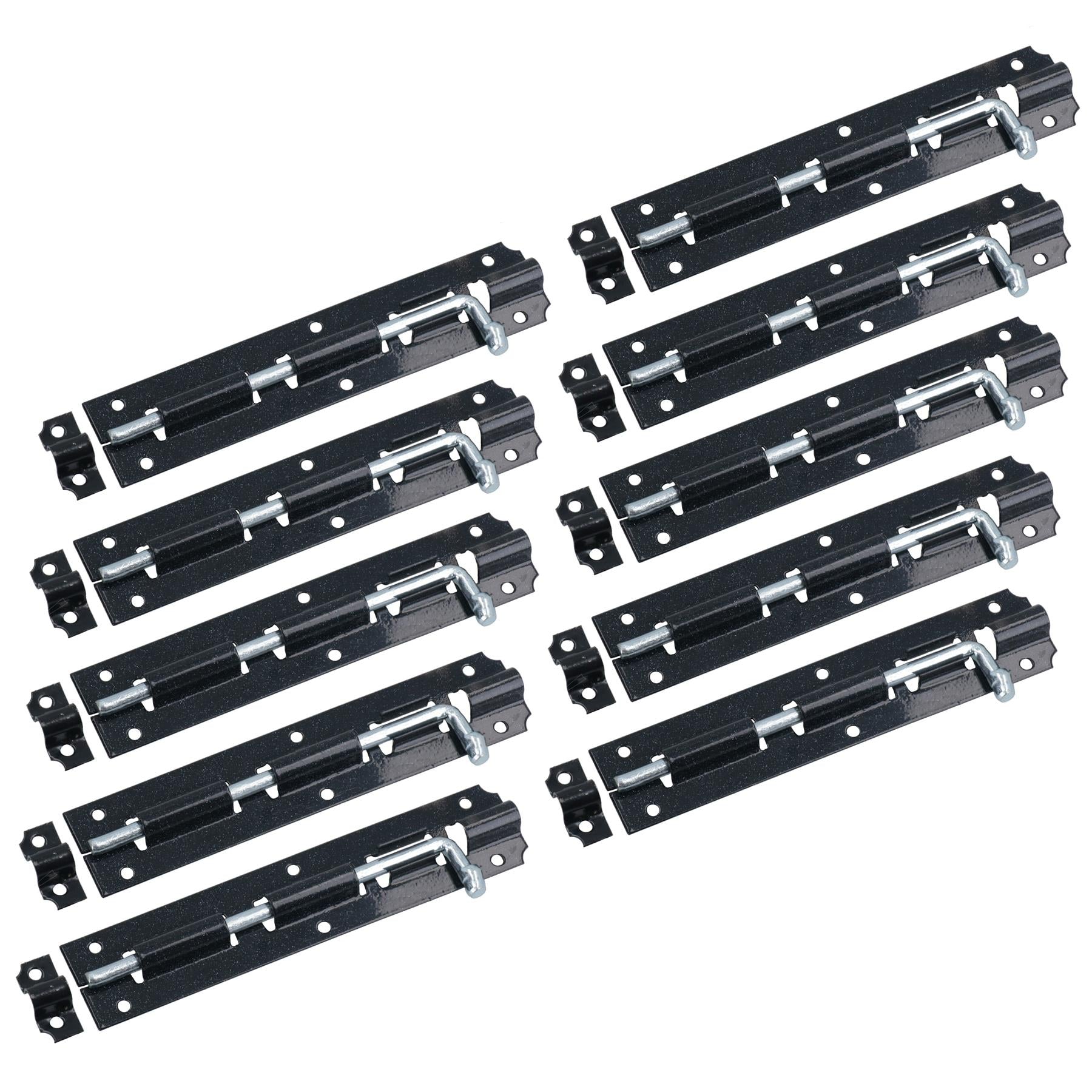 6” Jumbo Tower Bolt Sliding Shoot Bolt Latch Catch for Sheds Gates Doors