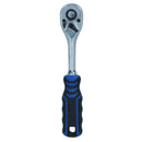 1/4in Drive Straight Headed Ratchet 90 Teeth Quick Release With Rubber Grip