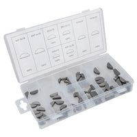 Metric Woodruff Drive Shaft Camshaft Crank Gearbox Half Moon Key Assortment 80pc