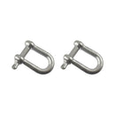 D Shackle Dee Link M6 - M12 Galvanised Steel Lifting Towing Rigging Pin Loop