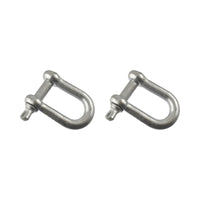 D Shackle Dee Link M6 - M12 Galvanised Steel Lifting Towing Rigging Pin Loop