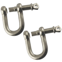 D Shackle Dee Link M6 - M12 Galvanised Steel Lifting Towing Rigging Pin Loop