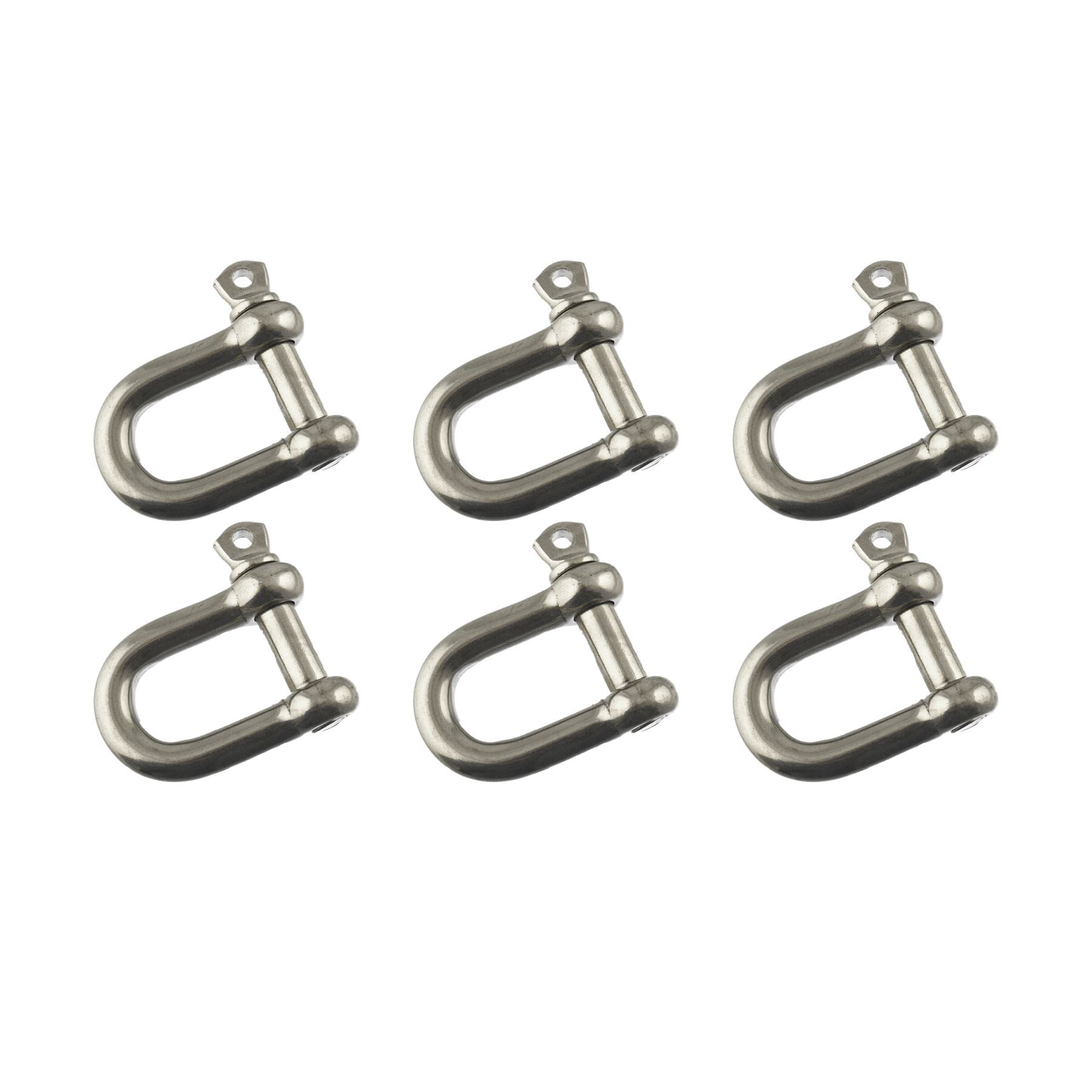 D Shackle Dee Link M6 - M12 Galvanised Steel Lifting Towing Rigging Pin Loop