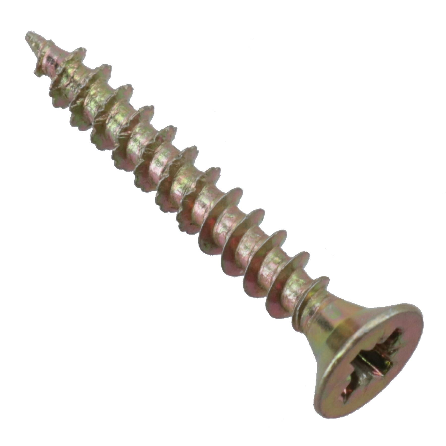 Countersunk Wood Screws 4.0 x 30mm Serrated Edge Prevent Splitting PZ2