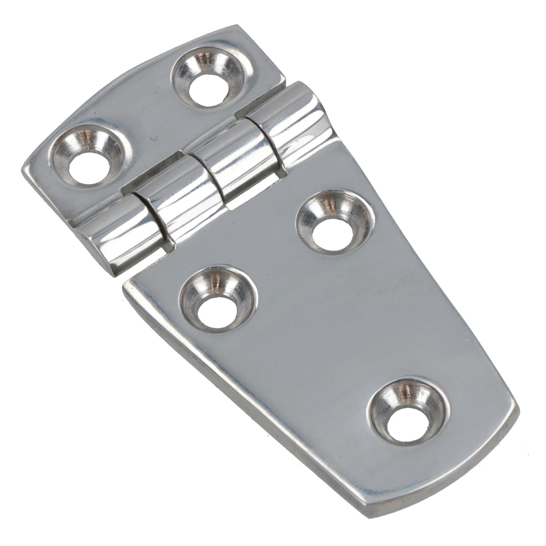 Polished Door Hinge Stainless Steel 76mm x 38mm 316 Long Marine Cabin Hatch