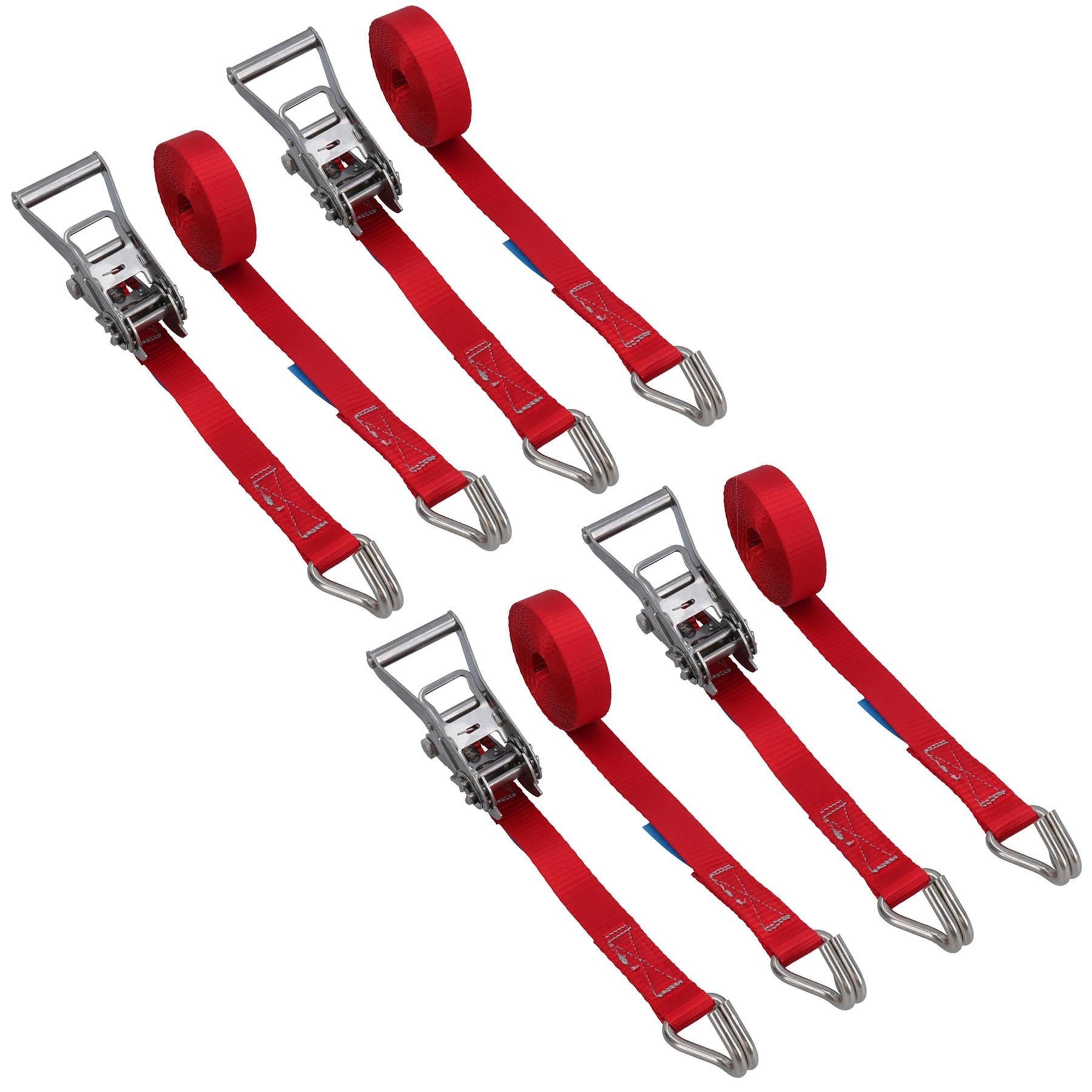 Ratchet Strap Stainless Steel Boat Trailer 3.7m 25mm Marine Grade Claw Hook