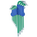 10pc Extra-Long Torx Tamperproof Torx Star keys + Holder T9 – T50 Anti Slip Grip