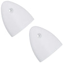 Air Vent Scoop Drain Cover Clamshell Shell Shaped White 56x50x12mm