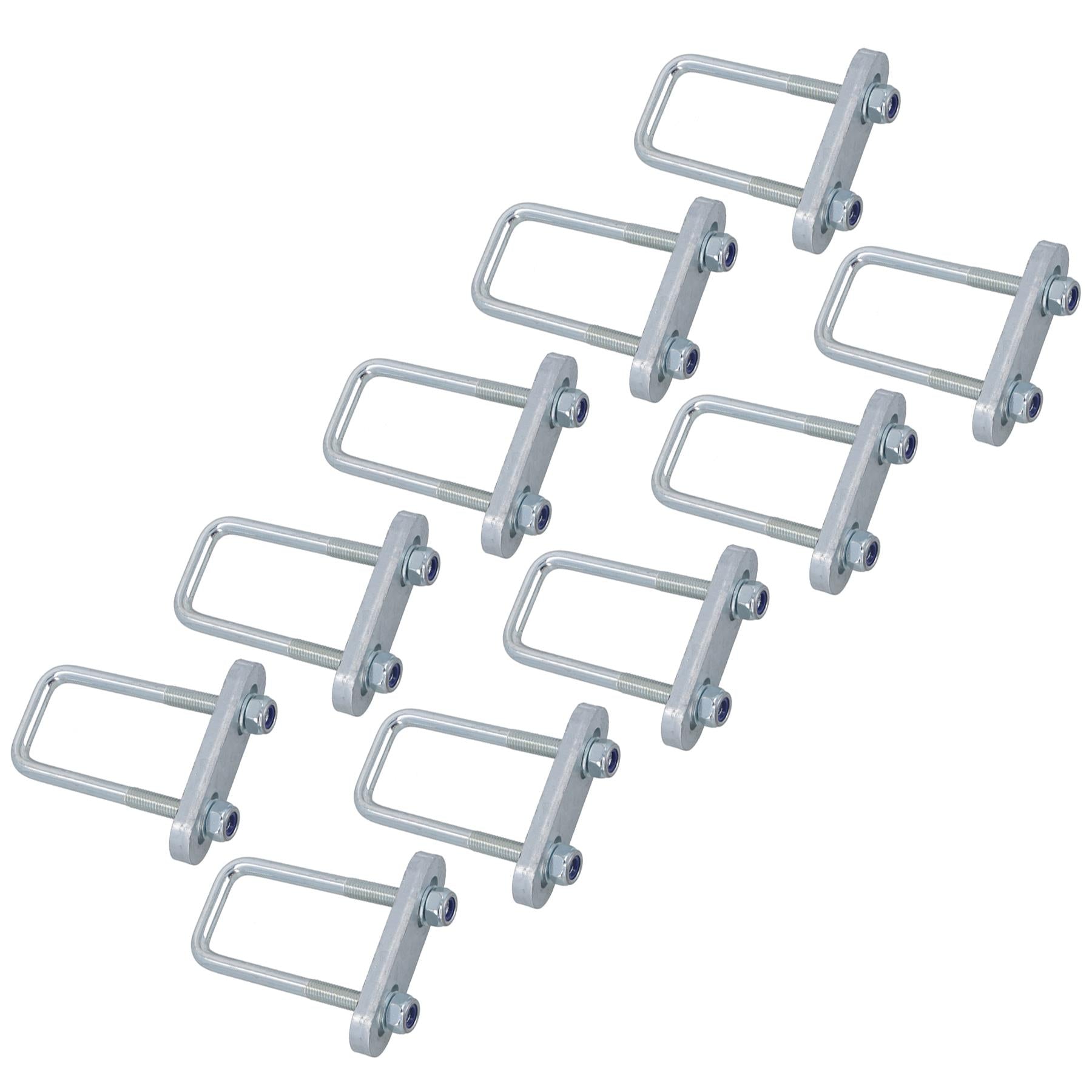 M10 U-Bolt 42mm x 110mm With Plates High Tensile for Boat Trailers