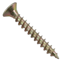 Countersunk Wood Screws 4.0 x 30mm Serrated Edge Prevent Splitting PZ2