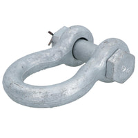 Galvanised Bow Shackle Safety Pin 1-1/8in (28mm) 9.50T to US Fed Spec
