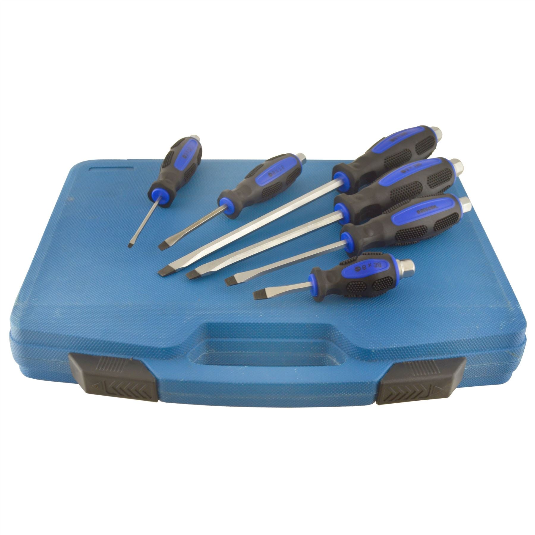 12pc Go Through Industrial Screwdriver Set Philips & Flat Head with Hex Shank