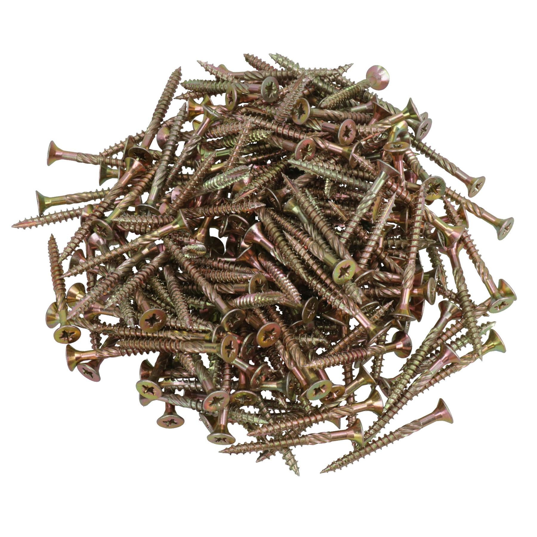 Countersunk Wood Screws 5.0 x 50mm Serrated Edge Prevent Splitting PZ2