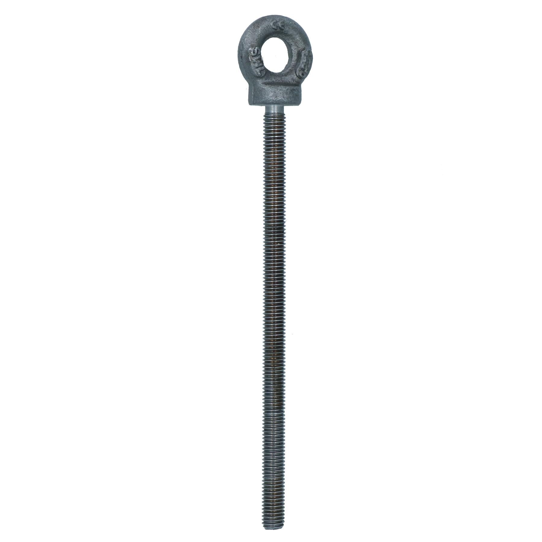 M10 Long Shank Eye Bolt Harness Point B.S. Standard 250kg SWL DK25