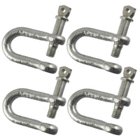 D Shackle Dee Link M6 - M12 Galvanised Steel Lifting Towing Rigging Pin Loop