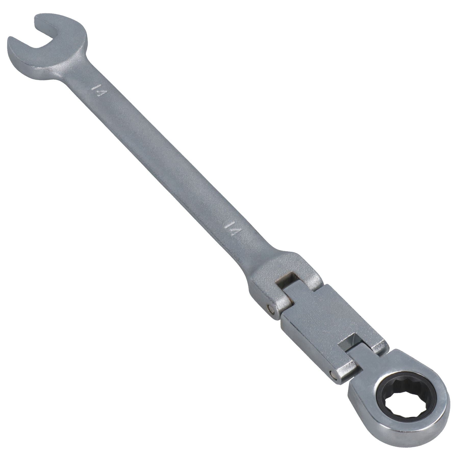Metric Double Jointed Flexi Ratchet Combination Spanner Wrench 72 Teeth