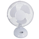 9” Oscillating Desk fan Portable Tilting Head Cooling 2 Speed Silent UK Plug