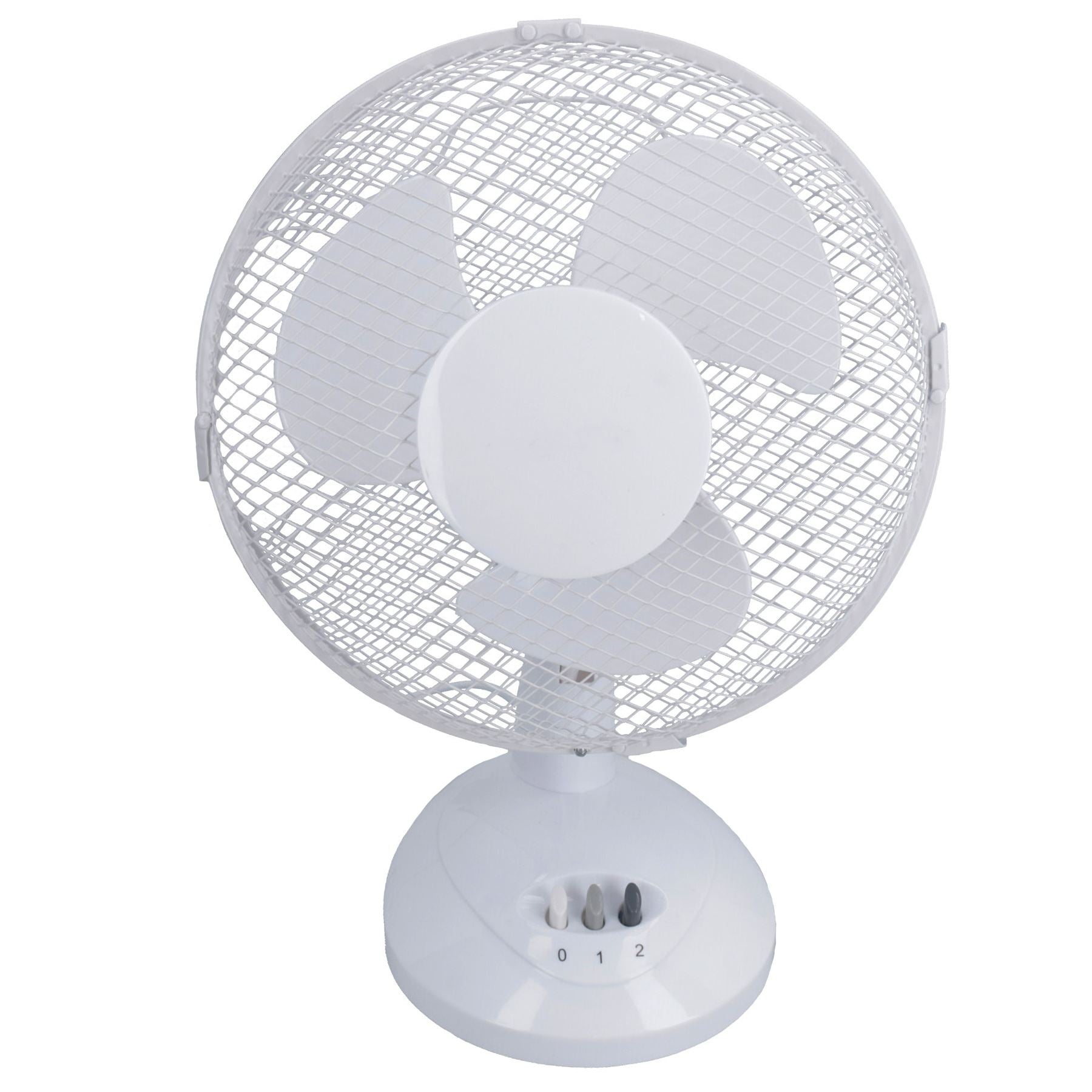 9” Oscillating Desk fan Portable Tilting Head Cooling 2 Speed Silent UK Plug