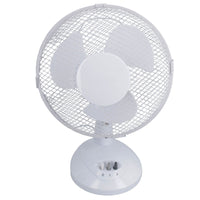 9” Oscillating Desk fan Portable Tilting Head Cooling 2 Speed Silent UK Plug
