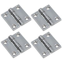 Polished Door Butt Hinge Stainless Steel 50mm x 50mm 316 Marine Cabin