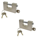 Shutter Padlocks Shipping Container Door Padlock Lock Security Solid Shed 3 Keys