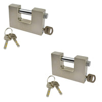 Shutter Padlocks Shipping Container Door Padlock Lock Security Solid Shed 3 Keys