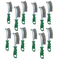 Stainless Steel Curved Wire Brush Rust Removal Cleaning Hand / Spid Brush