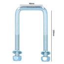 M10 U-Bolt N-Bolt 48mm x 100mm High Tensile for Boat Trailers