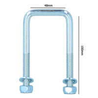 M10 U-Bolt N-Bolt 48mm x 100mm High Tensile for Boat Trailers