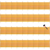 10 Pole Windbreak Beach Shelter 1.5m by 6.1m Screen Privacy Yellow Stripe