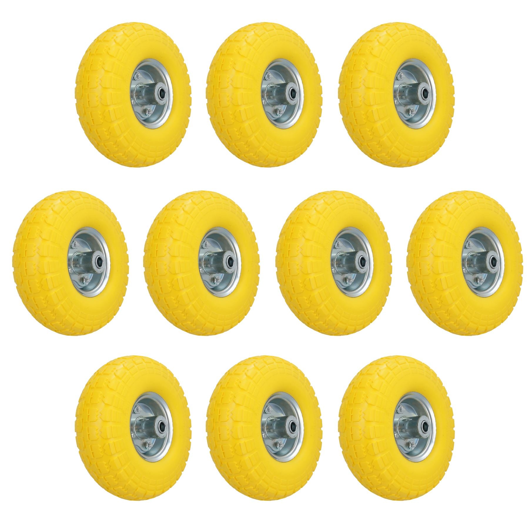 10 Inch Puncture Proof Sack Truck Cart Trolley Wheel 16mm Bore 150kg