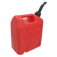 10L Plastic Fuel Jerry Can & Auto Spout Petrol Diesel Storage 10 Litre Made in Italy