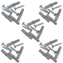 5mm x 30mm PZ2 Countersunk Wood Screws Fasteners with Raw Plugs