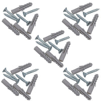 5mm x 30mm PZ2 Countersunk Wood Screws Fasteners with Raw Plugs