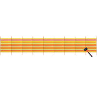 10 Pole Windbreak Beach Shelter 1.5m by 6.1m Screen Privacy Yellow Stripe