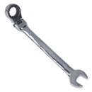 MM Metric Flexible Combination Ratchet Spanner Wrench Bi-Hex 12 Sided 72 Teeth