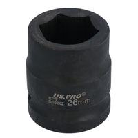 Metric Shallow Impact Impacted European Style Socket 3/4" Drive 6 Sided