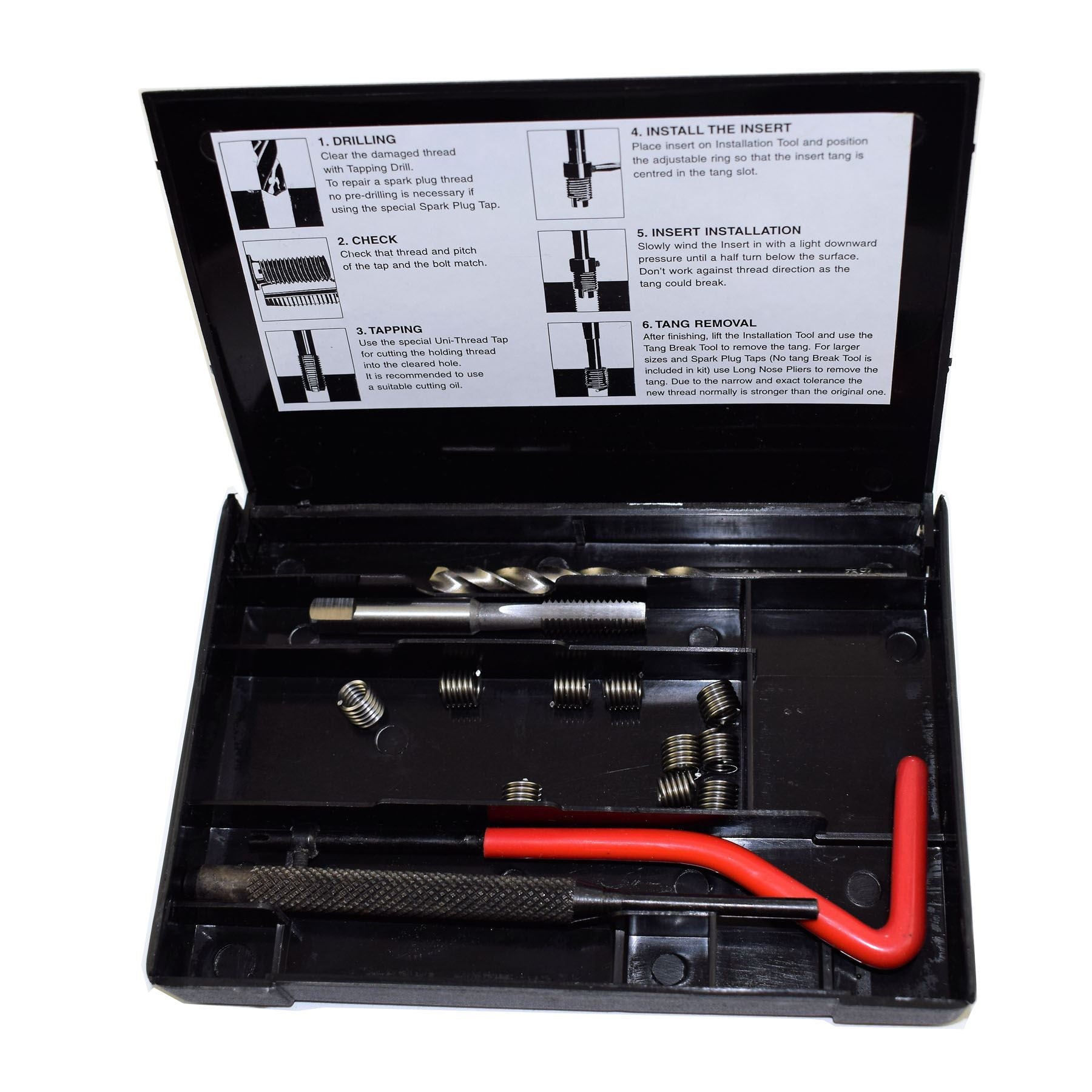 UNF/UNC Imperial Tap Repair Cutter Kit Helicoil Damaged Threads 14pc Kit