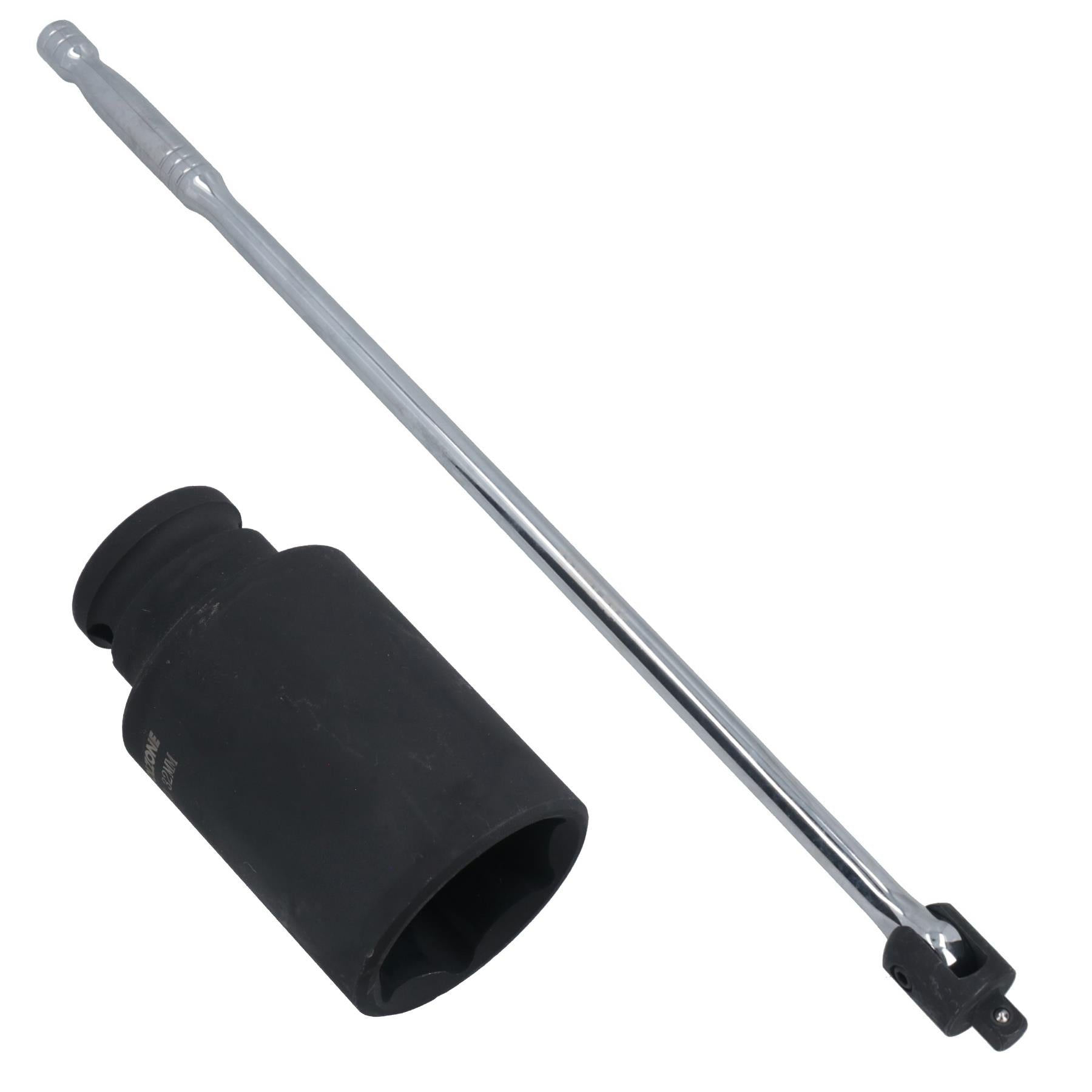 1/2" Drive 24" Breaker Power Knuckle Bar with 32mm Metric Deep Impact Socket