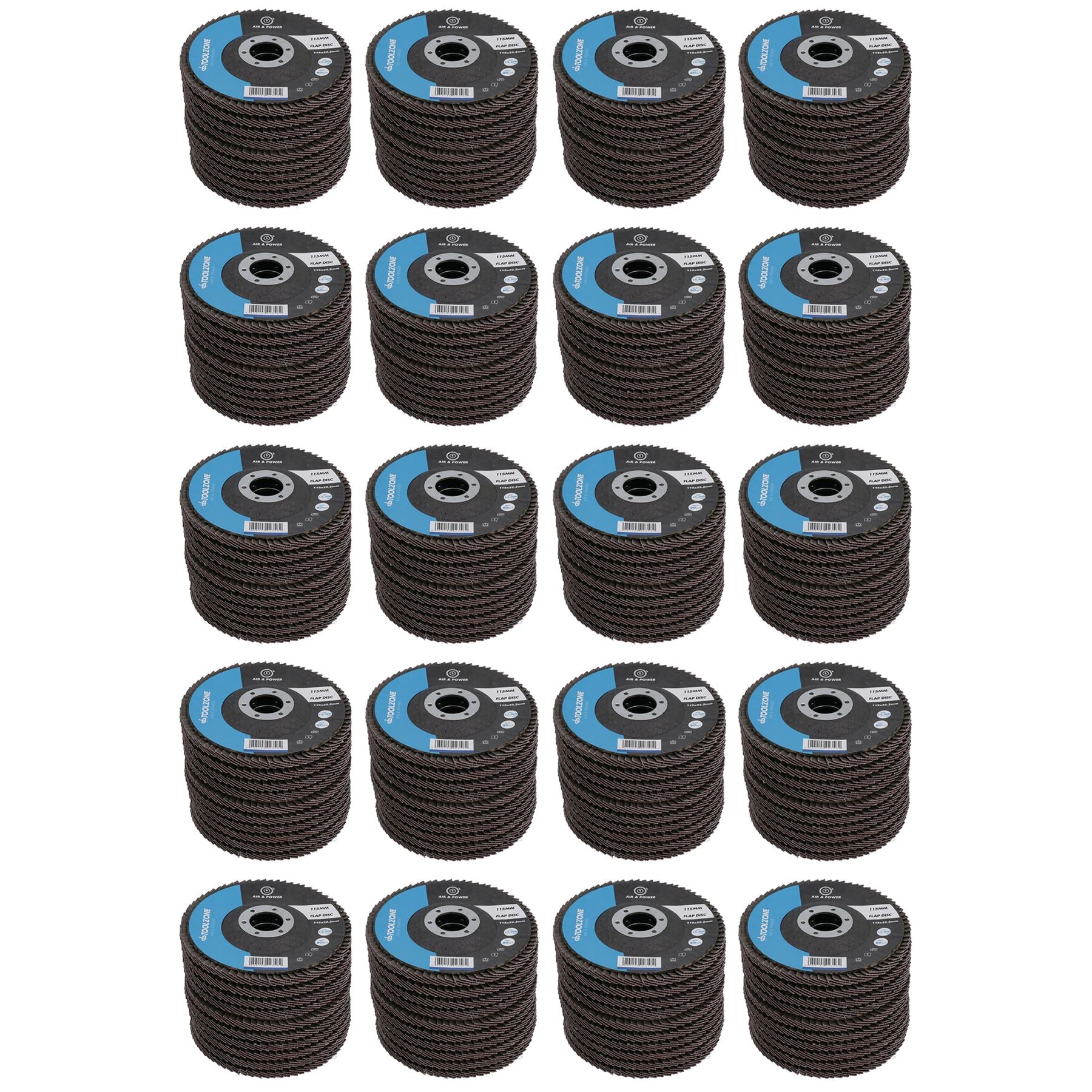 120 Grit Flap Discs Fine Grade Aluminium Oxide Sanding Removal Type 29
