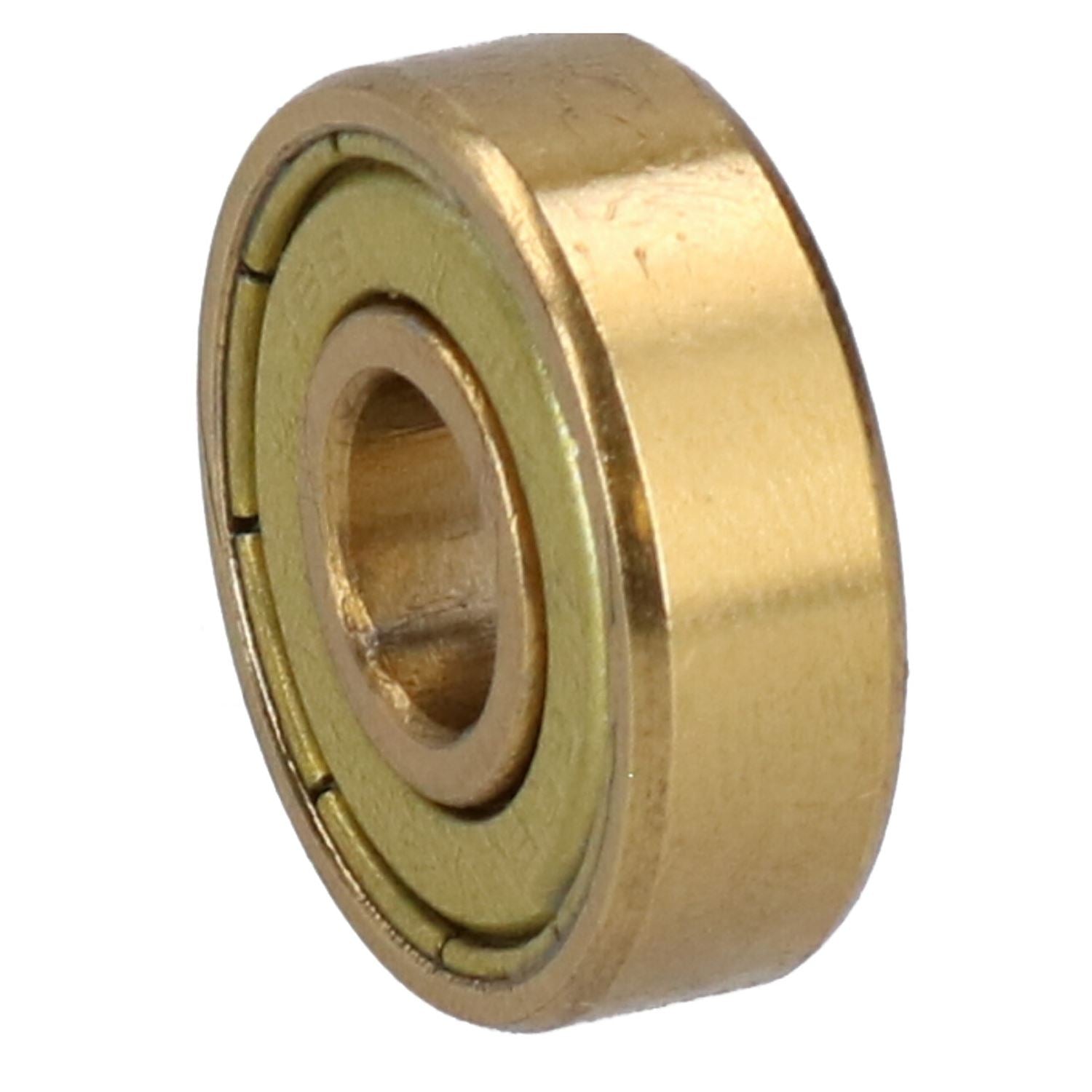 8pk Gold Precision Skateboard Bearings ABEC 7 Low Friction & Maintenance Free