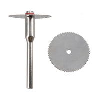 Rotary Tool HSS Saw Blade Cutting Circular Discs Set 22mm with 3.17mm Mandrel