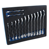 Metric MM Stubby Combination Spanner Wrench 6mm – 19mm 14pc In EVA Tray