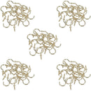 1 Inch / 25mm Cup Hook Screws Picture Curtain Hangers Fasteners Brass Coated