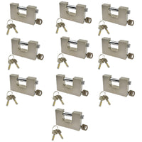 Shutter Padlocks Shipping Container Door Padlock Lock Security Solid Shed 3 Keys