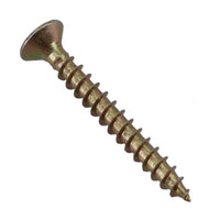 3mm x 25mm Countersunk Wood Chipboard Screw Fasteners PZ1 Drive